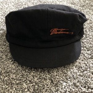 Harley Davidson Black Cotton Hat With Brim - Womens One Size